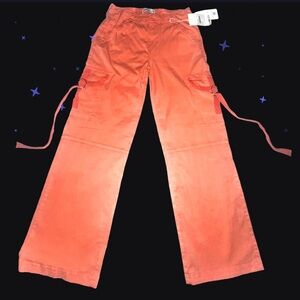 LOVEGEN Designer Cargo Pants in “CALYPSO CORAL”